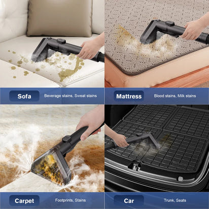 OMESER 1800W 17KPa Steam Carpet Cleaner Machine 13 IN 1 Multi-purpose Portable Dry Wet Cleaning Product for Car Seat Home Sofa