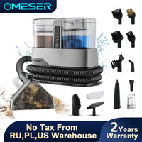OMESER 1800W 17KPa Steam Carpet Cleaner Machine 13 IN 1 Multi-purpose Portable Dry Wet Cleaning Product for Car Seat Home Sofa