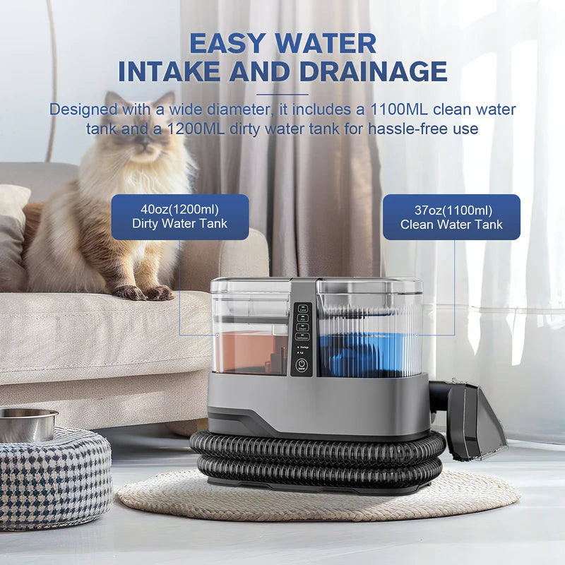 OMESER 1800W 17KPa Steam Carpet Cleaner Machine 13 IN 1 Multi-purpose Portable Dry Wet Cleaning Product for Car Seat Home Sofa