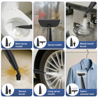 OMESER 1800W 17KPa Steam Carpet Cleaner Machine 13 IN 1 Multi-purpose Portable Dry Wet Cleaning Product for Car Seat Home Sofa