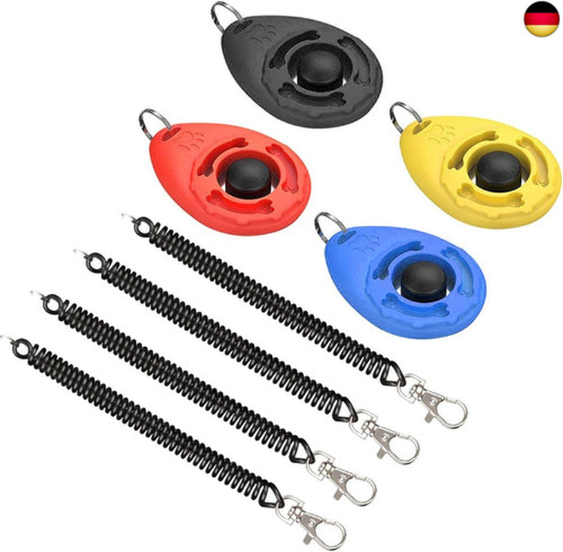 Diyife Hunde Clicker, 4 Stück Trainings-Clic