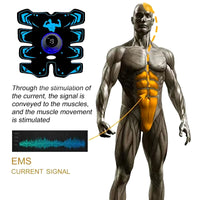 USB Rechargable Muscle Massager ABS Arm 3 in 1 Trainer Pad Wireless Smart Fitness Abdominal Training Electric Body