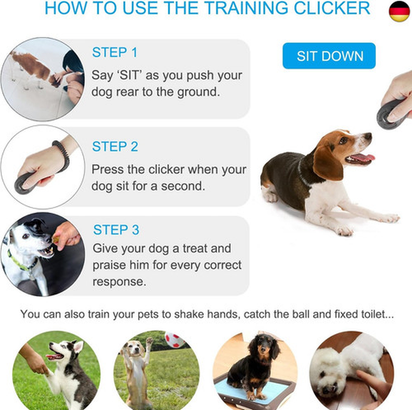 Diyife Hunde Clicker, 4 Stück Trainings-Clic
